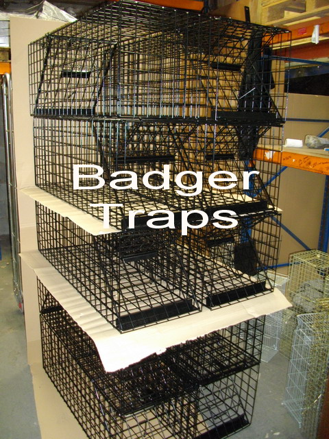 Badger Traps awaiting despatch