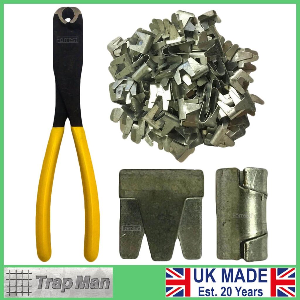 CL35 Wire Mesh Clips Galvanised Finish 1443 per box Hartco UK