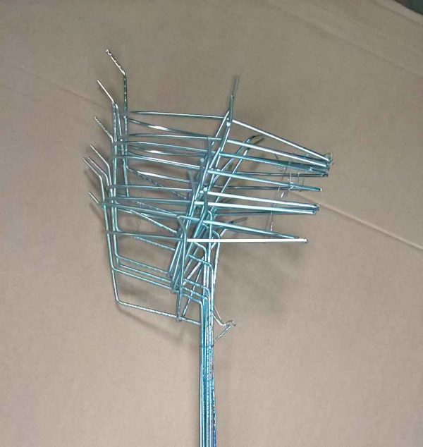 Dead bird cradles Pk of 8 with 20" leg ....get the bird clear of grass and crops Zinc plated to resist rust
