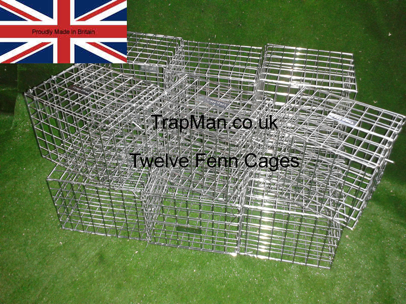 twelve fenn trap protection cages