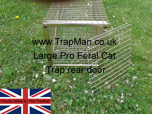 New Large pro feral cat trap much larger cat trap with a rear door, 36" x 11" x 12"