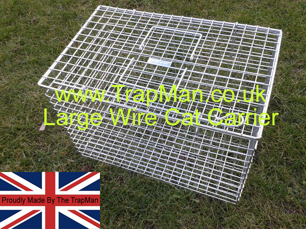 These carriers are top loading, the cat is lowered into the basket, much eaisier than the open end type,. The mesh sides have the advantage of being incredably strong but still allow the cat full vision of its surrondings.
