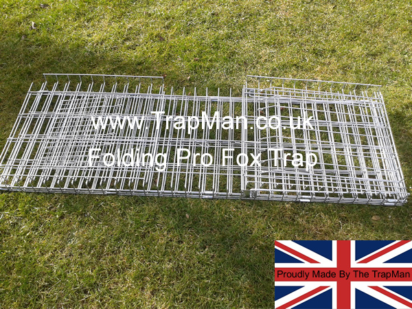 Once you have finished using your fox trap for the hunting season, remove the steel tags and fold the fox trap back up and store it in a dry place under cover ready for the next time mr fox visits.