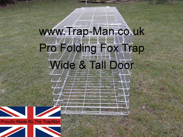 Open the door by lifting the locking bar and pushing the door up to the top of the fox cage, locate the setting bar under the very edge of the fox trap door.